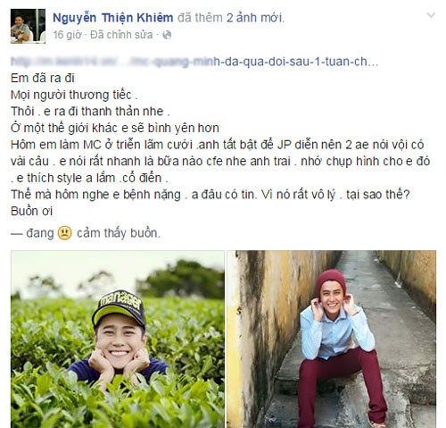 Dong nghiep tiec thuong MC Quang Minh qua doi-Hinh-3